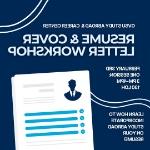 Resume and Cover Letter Workshop on January 21, 2025